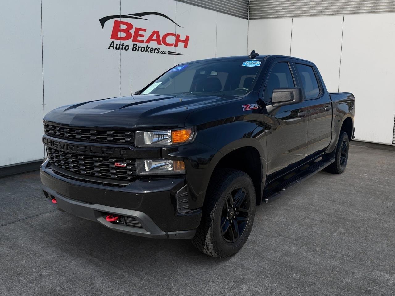 2021 Chevrolet Silverado 1500 Custom Trail Boss, APPLE CARPLAY/ANDROID AUTO, RED TOW HOOKS, TOW PACKAGE, BLUETOOTH, WIFI, BACKUP CAMERA, POWER/HEATED MIRRORS, REMOTE START, CLEAN CARFAX, ONLY 1 OWNER,!