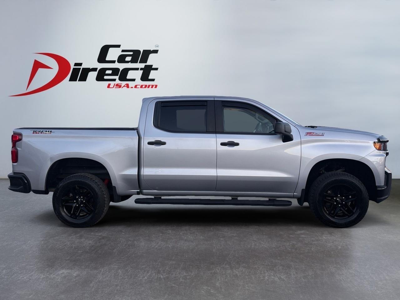 2021 Chevrolet Silverado 1500 Custom Trail Boss, BLACK TUBULAR STEPS, REAR CORNER STEPS, EZ LIFT & RELEASE TAILGATE, APPLE CARPLAY/ANDROID AUTO, REMOTE START, BACKUP CAMERA WITH PARKING SENSORS, BECOME A BOSS ON THE TRAIL OR ROAD! Virginia Beach VA