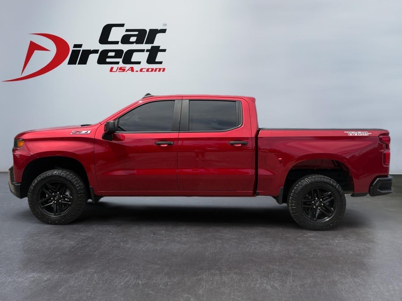 2021 Chevrolet Silverado 1500 Custom Trail Boss, HARD TONNEAU COVER, BED LINER, POWER TAILGATE, BACKUP CAMERA WITH PARKING SENSORS, REMOTE START, TINTED WINDOWS, APPLE CARPLAY/ANDROID AUTO, TOW PACKAGE, LOW MILES, 1 OWNER, CLEAN CARFAX, BECOME A BOSS BEHIND THE WHEEL!