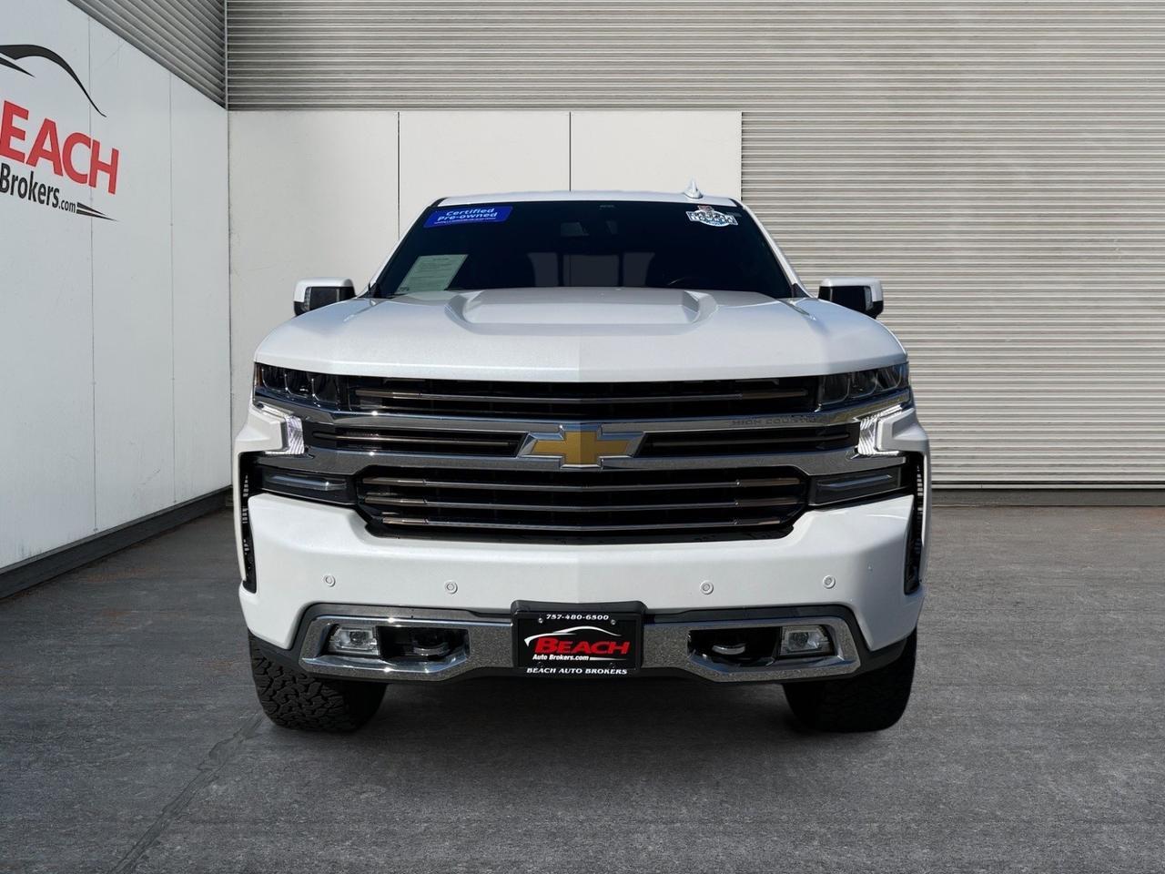 2021 Chevrolet Silverado 1500 High Country, APPLE CARPLAY/ANDROID AUTO, UNIVERSAL GARAGE DOOR OPENER, BOSE SPEAKERS, HEATED STEERING WHEEL, HEATED/VENTILATED SEATS, NAVIGATION, WIFI, POWER FOLDING MIRRORS, TOW HOOKS, TOW PACKAGE, TONNEAU COVER, POWER SLIDING REAR WINDOW, CLEAN CA