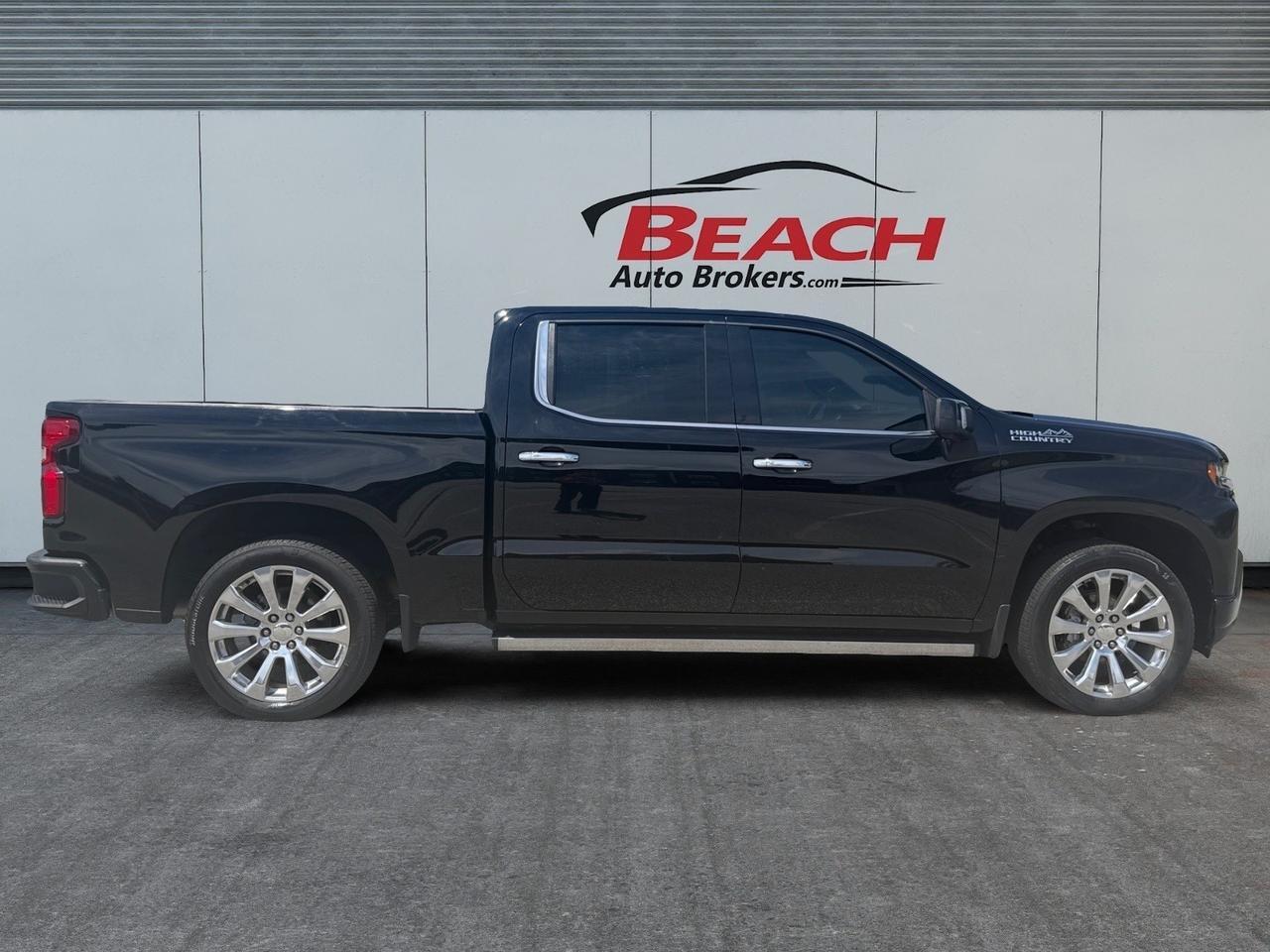 2021 Chevrolet Silverado 1500 High Country, HEATED/VENTILATED SEATS, HEATED REAR SEATS, APPLE CARPLAY/ANDROID AUTO, BACKUP CAMERA, TOW PACKAGE, BED LINER, BOSE SOUND SYSTEM, TOW HOOKS, POWER FOLDING MIRRORS, KEYLESS START, RUNNING BOARDS, CLEAN CARFAX, ONLY 1 OWNER! Norfolk VA