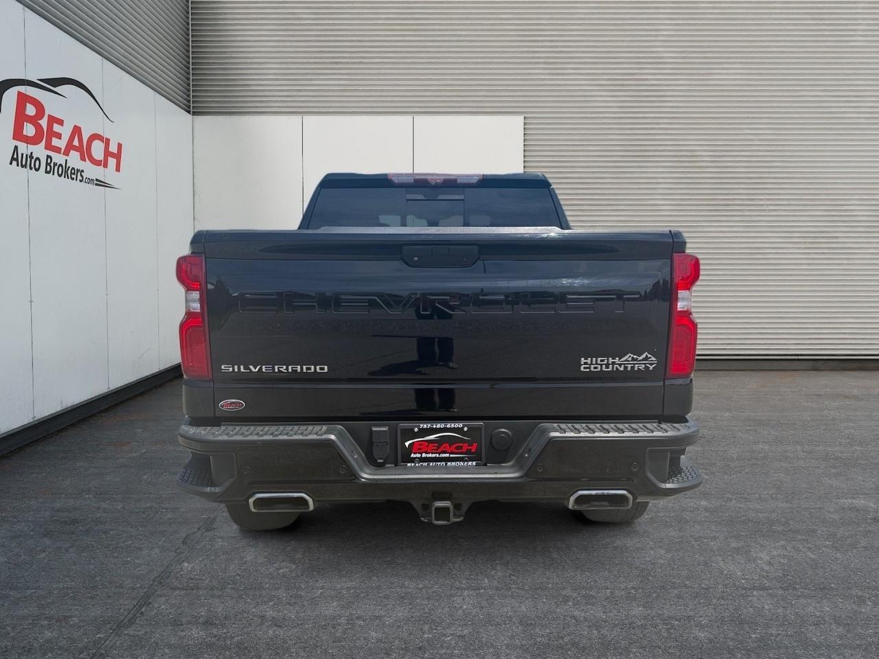 2021 Chevrolet Silverado 1500 High Country, HEATED/VENTILATED SEATS, HEATED REAR SEATS, APPLE CARPLAY/ANDROID AUTO, BACKUP CAMERA, TOW PACKAGE, BED LINER, BOSE SOUND SYSTEM, TOW HOOKS, POWER FOLDING MIRRORS, KEYLESS START, RUNNING BOARDS, CLEAN CARFAX, ONLY 1 OWNER! Norfolk VA