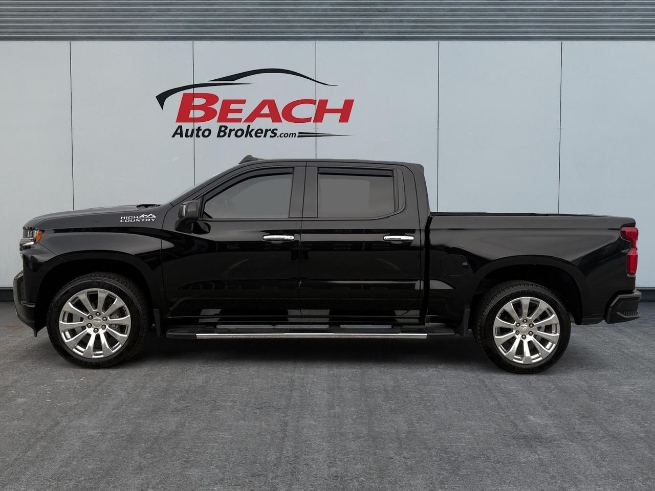 2021 Chevrolet Silverado 1500 High Country, HEATED/VENTILATED SEATS, HEATED REAR SEATS, SUNROOF, APPLE CARPLAY/ANDROID AUTO, RUNNING BOARDS, TOW PACAKAGE, POWER SLIDING REAR WINDOW, POWER FOLDING MIRRORS, UNIVERSAL GARAGE DOOR OPENER, BOSE SPEAKERS, CLEAN CARFAX, THIS CHEVROLET H Norfolk VA