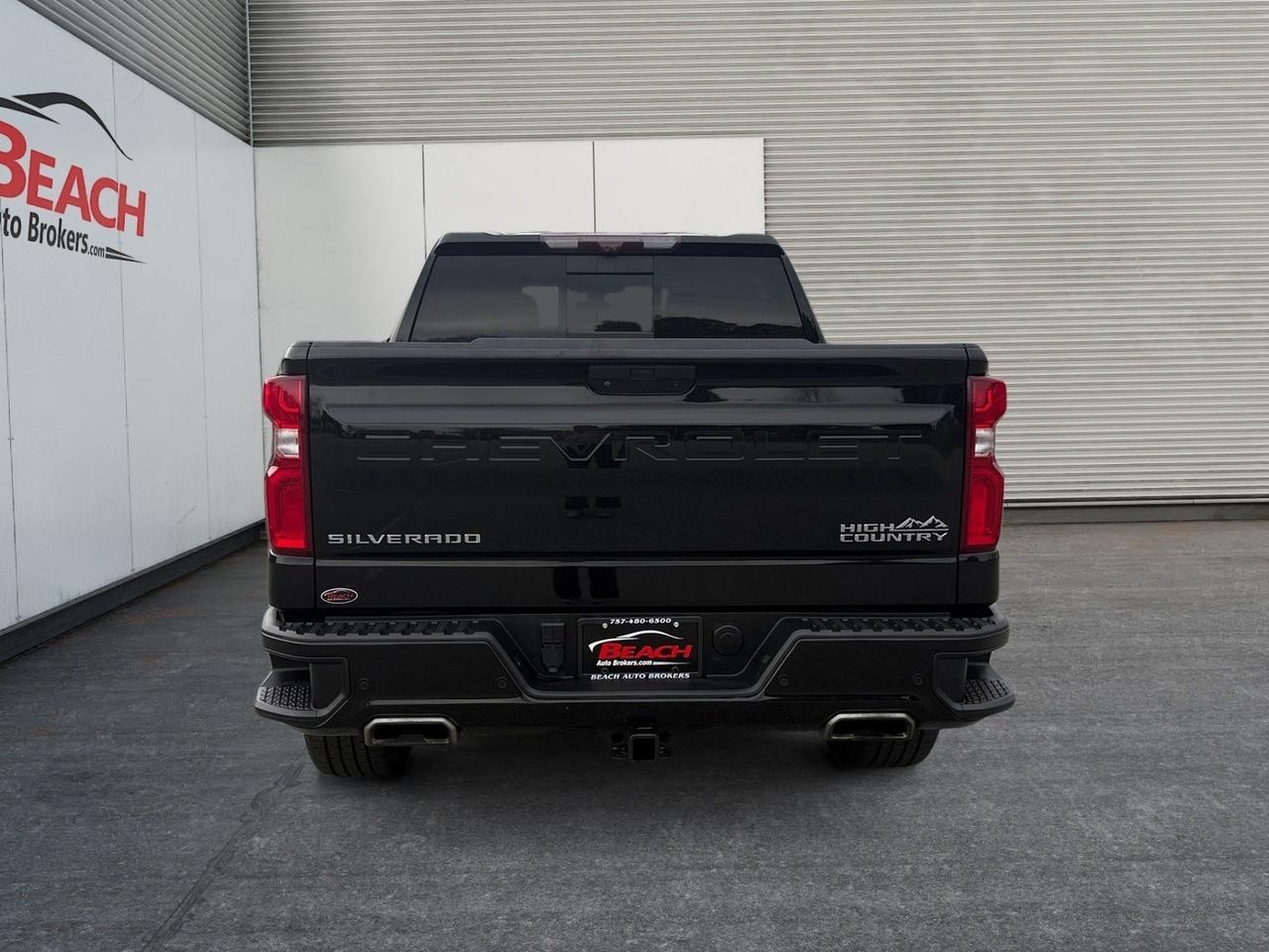 2021 Chevrolet Silverado 1500 High Country, HEATED/VENTILATED SEATS, HEATED REAR SEATS, SUNROOF, APPLE CARPLAY/ANDROID AUTO, RUNNING BOARDS, TOW PACAKAGE, POWER SLIDING REAR WINDOW, POWER FOLDING MIRRORS, UNIVERSAL GARAGE DOOR OPENER, BOSE SPEAKERS, CLEAN CARFAX, THIS CHEVROLET H Norfolk VA