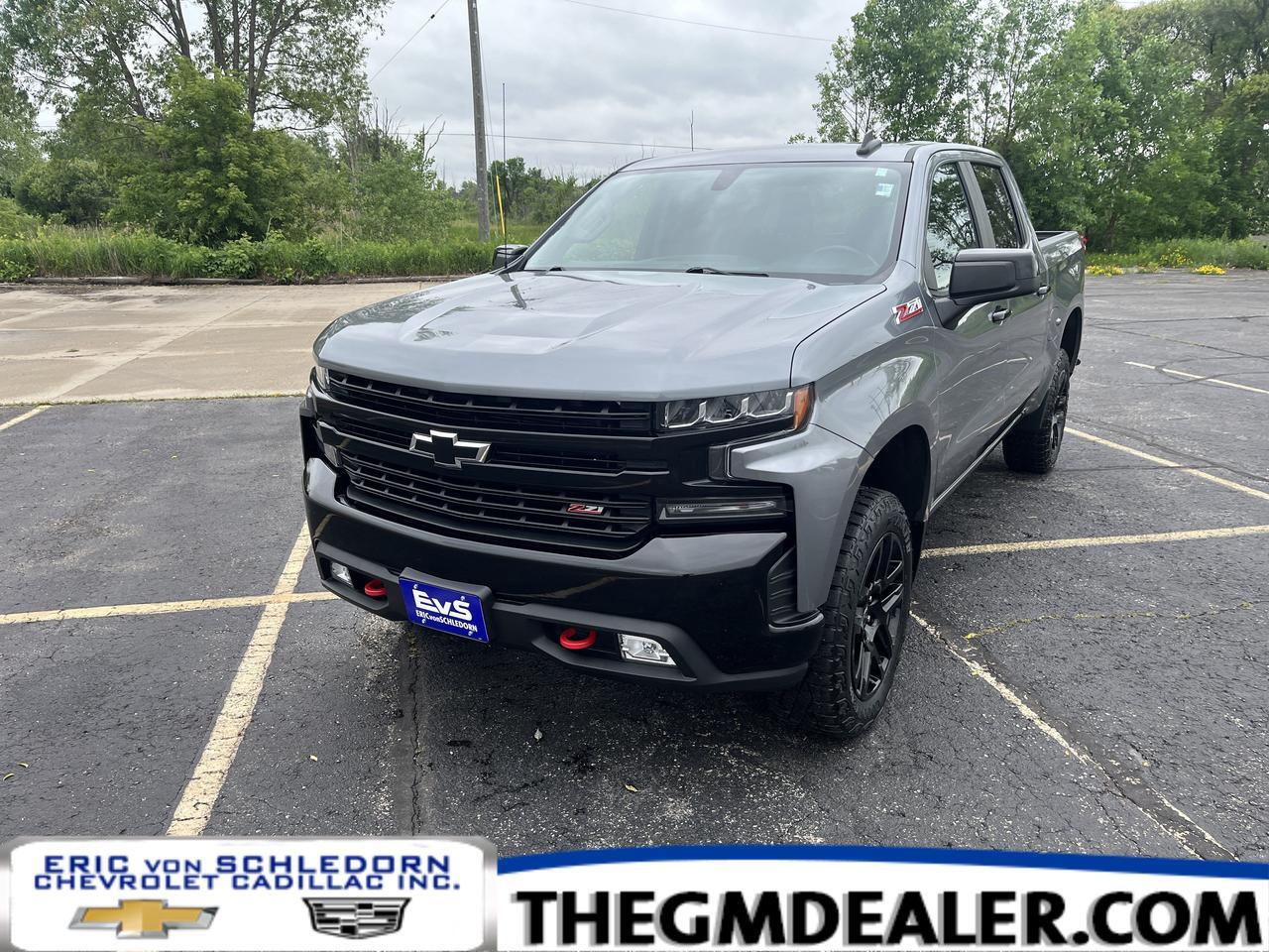 2021 Chevrolet Silverado 1500 LT Trail Boss Crew Cab 4WD BedProtectionPkg w/20s Spray-OnBedliner RearWheelhouseLiners HtdBuckets