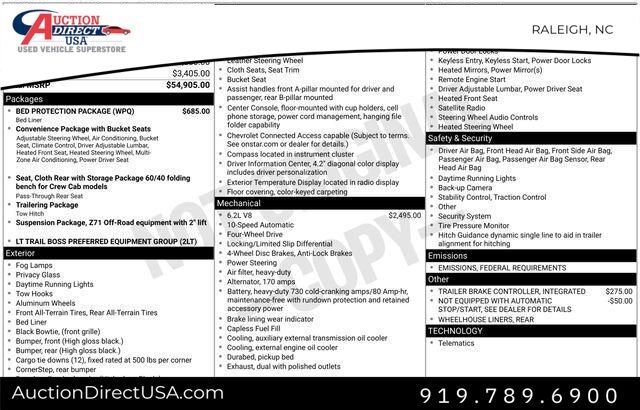 2021 Chevrolet Silverado 1500 LT Trail Boss Raleigh NC