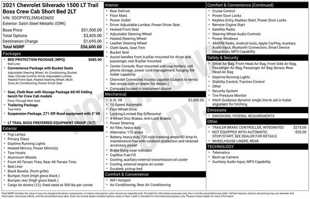 2021 Chevrolet Silverado 1500 LT Trail Boss Raleigh NC