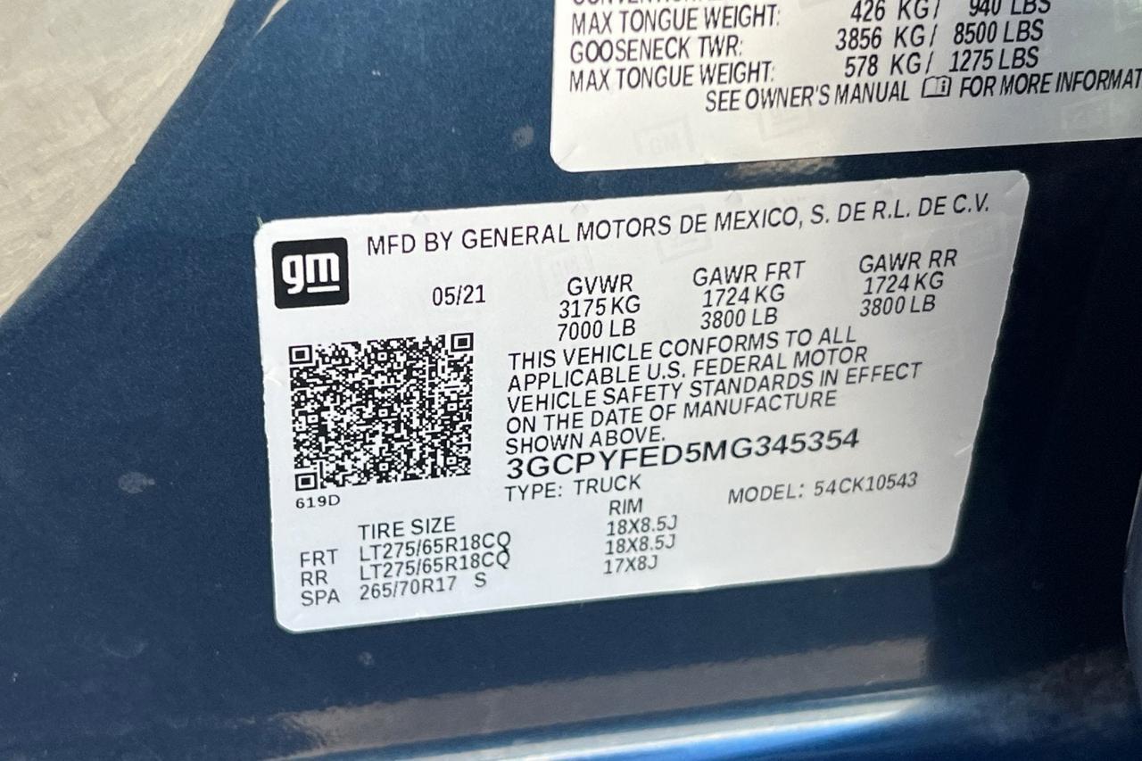 2021 Chevrolet Silverado 1500 LT Trail Boss Roseville CA