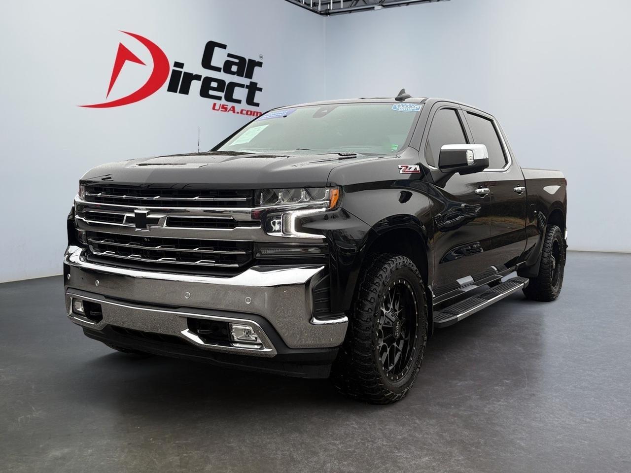 2021 Chevrolet Silverado 1500 LTZ, RUNNING BOARDS, BLIND SPOT ALERT, CUSTOM MOTO METAL WHEELS, HEADS-UP DISPLAY, SUNROOF, HEATED & VENTILATED SEATS, POWER TAILGATE, APPLE CARPLAY/ANDROID AUTO, TOW PACKAGE, POWER SLIDING REAR WINDOW, BACKUP CAMERA, THIS TRUCK HAS IT ALL!