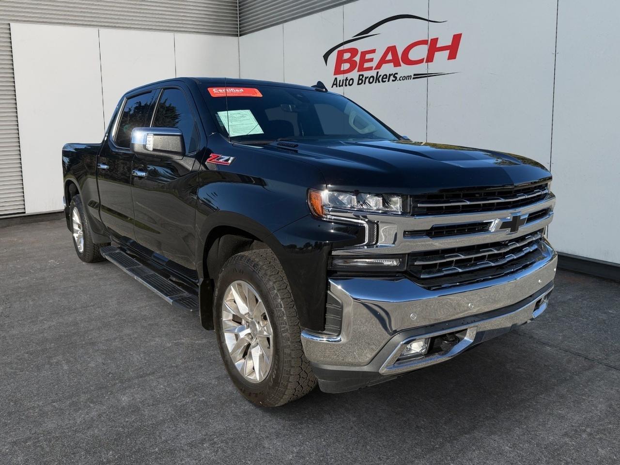 2021 Chevrolet Silverado 1500 LTZ, SUNROOF, HEATED AND VENTILATED SEATS, HEATED STEERING WHEEL, UNIVERSAL GARAGE DOOR OPENER, APPLE CARPLAY/ANDROID AUTO, RUNNING BOARDS, TOW PCAKAGE, POWER SLIDING REAR WINDOW BACKUP CAMERA, THIS TRUCK HAS ANYTHING YOU COULD EVER WANT!