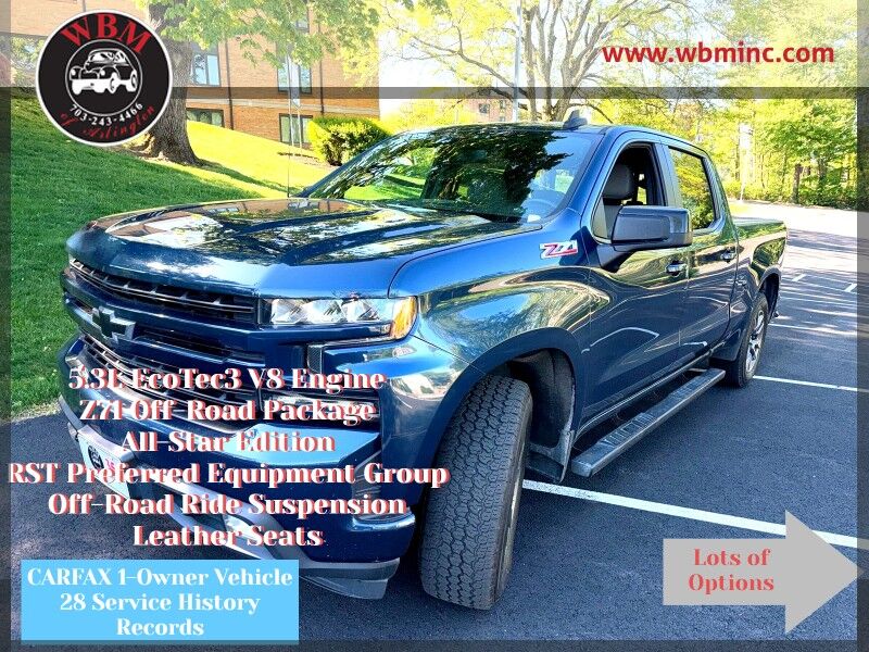 2021 Chevrolet Silverado 1500 RST 4WD Crew Cab 157 w/ Z71 Off-Road Package