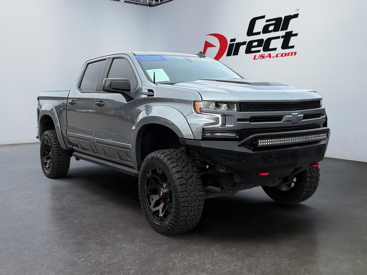 2021 Chevrolet Silverado 1500 RST BLACK OPS PACKAGE, CREW CAB 4X4 , BRUSH GUARD, POWER RUNNING BOARDS, TOW PACKAGE, HEATED STEERING WHEEL & SEATS, FENDER FLARES, SUNROOF, APPLE CARPLAY/ANDROID AUTO, BACKUP CAMERA, LOW MILEAGE, CLEAN CARFAX, THE PERFECT TRUCK FOR YOU!