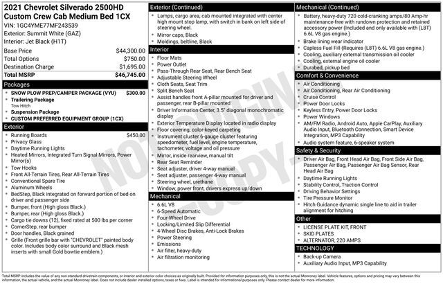 2021 Chevrolet Silverado 2500HD Custom Raleigh NC