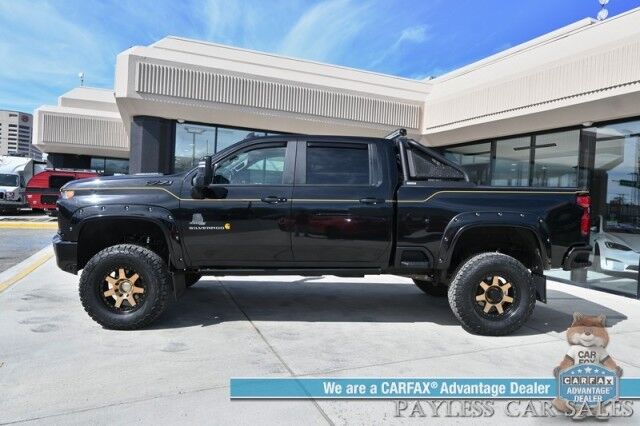 2021 Chevrolet Silverado 2500HD LTZ Plus / 4X4 / Carhartt Edition / Convenience II & Tech Pkg / Crew Cab / Lifted / Z71 Off-RD / Auto Start / Heated & Cooled Seats / Heated Steering / Navigation / Bose / Sunroof / HUD / 37in Tires / Tow Pkg / 1-Owner Anchorage AK