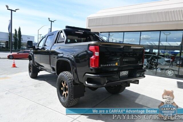 2021 Chevrolet Silverado 2500HD LTZ Plus / 4X4 / Carhartt Edition / Convenience II & Tech Pkg / Crew Cab / Lifted / Z71 Off-RD / Auto Start / Heated & Cooled Seats / Heated Steering / Navigation / Bose / Sunroof / HUD / 37in Tires / Tow Pkg / 1-Owner Anchorage AK