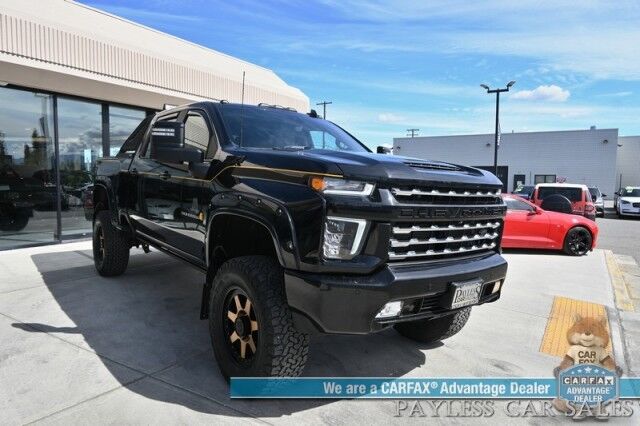 2021 Chevrolet Silverado 2500HD LTZ Plus / 4X4 / Carhartt Edition / Convenience II & Tech Pkg / Crew Cab / Lifted / Z71 Off-RD / Auto Start / Heated & Cooled Seats / Heated Steering / Navigation / Bose / Sunroof / HUD / 37in Tires / Tow Pkg / 1-Owner Anchorage AK