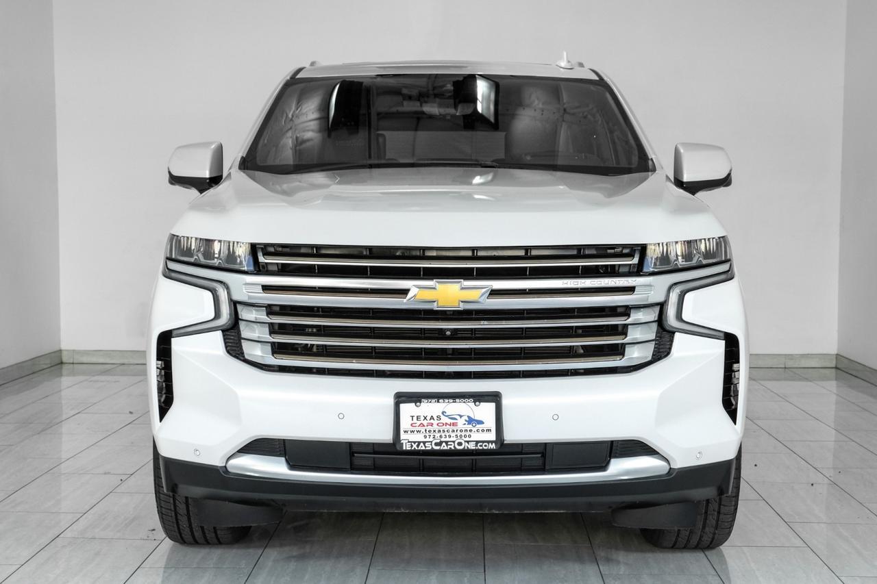 2021 Chevrolet Suburban HIGH COUNTRY 4WD HEADUP DISPLAY BLIND SPOT ASSIST NAVIGATION PANORAMA LEATHER SEATS