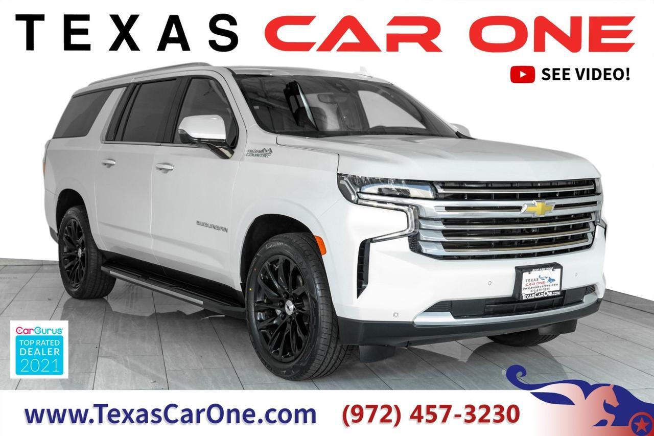 2021 Chevrolet Suburban HIGH COUNTRY 4WD HEADUP DISPLAY BLIND SPOT ASSIST NAVIGATION PANORAMA LEATHER SEATS