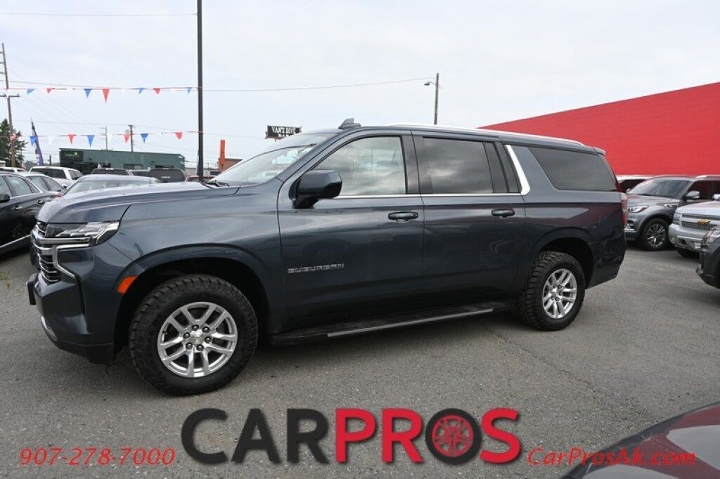 2021 Chevrolet Suburban LT - 4X4 - Auto Start - Power & Heated Leather Seats - Forward Collison & Back Up Camera - Bose Speakers - Apple CarPlay & Android Auto - Rear Climate Control - Keyless Entry & Start - Power Liftgate - 3rd Row - Seats 8 - Tow Pkg