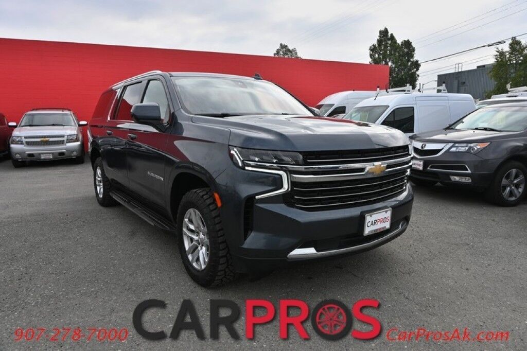 2021 Chevrolet Suburban LT - 4X4 - Auto Start - Power & Heated Leather Seats - Forward Collison & Back Up Camera - Bose Speakers - Apple CarPlay & Android Auto - Rear Climate Control - Keyless Entry & Start - Power Liftgate - 3rd Row - Seats 8 - Tow Pkg