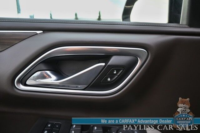 2021 Chevrolet Suburban LT / 4X4 / AutoStart / Power & Heated Leather Seats / Bose Speakers / Forward Collision Alert / Apple CarPlay & Android Auto / Keyless Entry & Start / Running Boards / Rear Park Assist / 3rd Row / Seats 8 / Tow Pkg Anchorage AK