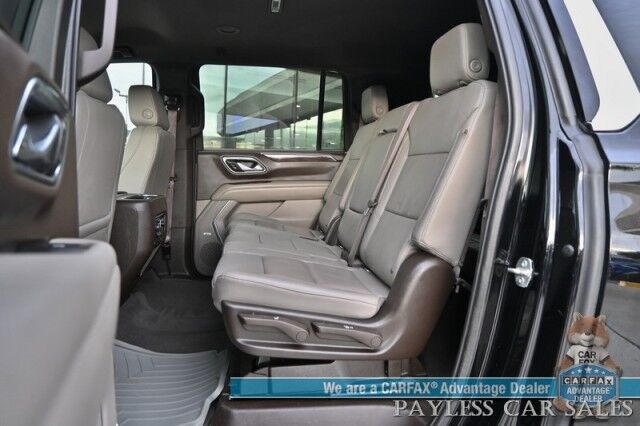2021 Chevrolet Suburban LT / 4X4 / AutoStart / Power & Heated Leather Seats / Bose Speakers / Forward Collision Alert / Apple CarPlay & Android Auto / Keyless Entry & Start / Running Boards / Rear Park Assist / 3rd Row / Seats 8 / Tow Pkg Anchorage AK