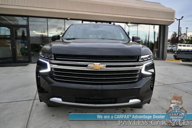 2021 Chevrolet Suburban LT / 4X4 / AutoStart / Power & Heated Leather Seats / Bose Speakers / Forward Collision Alert / Apple CarPlay & Android Auto / Keyless Entry & Start / Running Boards / Rear Park Assist / 3rd Row / Seats 8 / Tow Pkg Anchorage AK