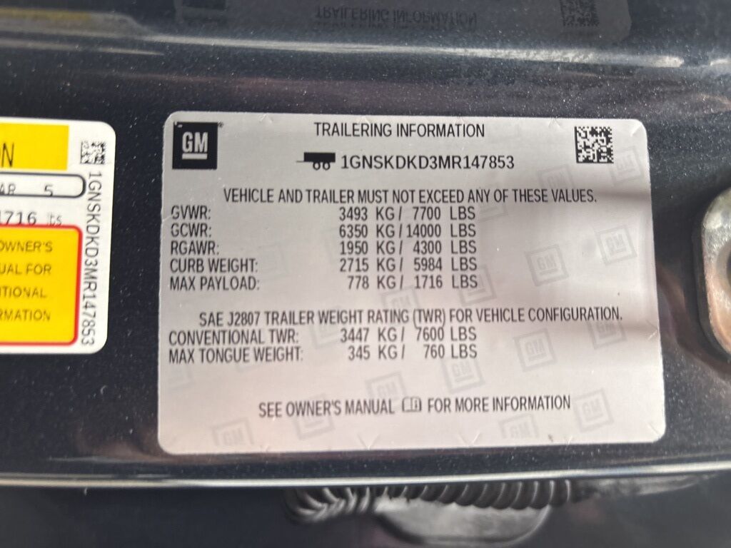 2021 Chevrolet Suburban Z71 4WD 7 Passenger Minocqua WI