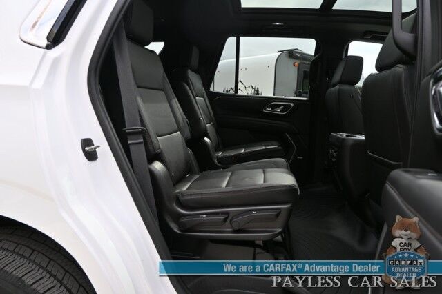 2021 Chevrolet Tahoe High Country / 4X4 / Turbo Diesel / Auto Start / Power Heated & Cooled Leather Seats / Heated Steering / Panoramic Sunroof / Bose Speakers / HUD / Lane Depart & Blind Spot / Rear Captain Chairs / 3rd Row / Tow Pkg / 1-Owner Anchorage AK