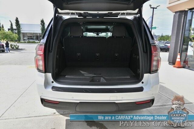 2021 Chevrolet Tahoe High Country / 4X4 / Turbo Diesel / Auto Start / Power Heated & Cooled Leather Seats / Heated Steering / Panoramic Sunroof / Bose Speakers / HUD / Lane Depart & Blind Spot / Rear Captain Chairs / 3rd Row / Tow Pkg / 1-Owner Anchorage AK