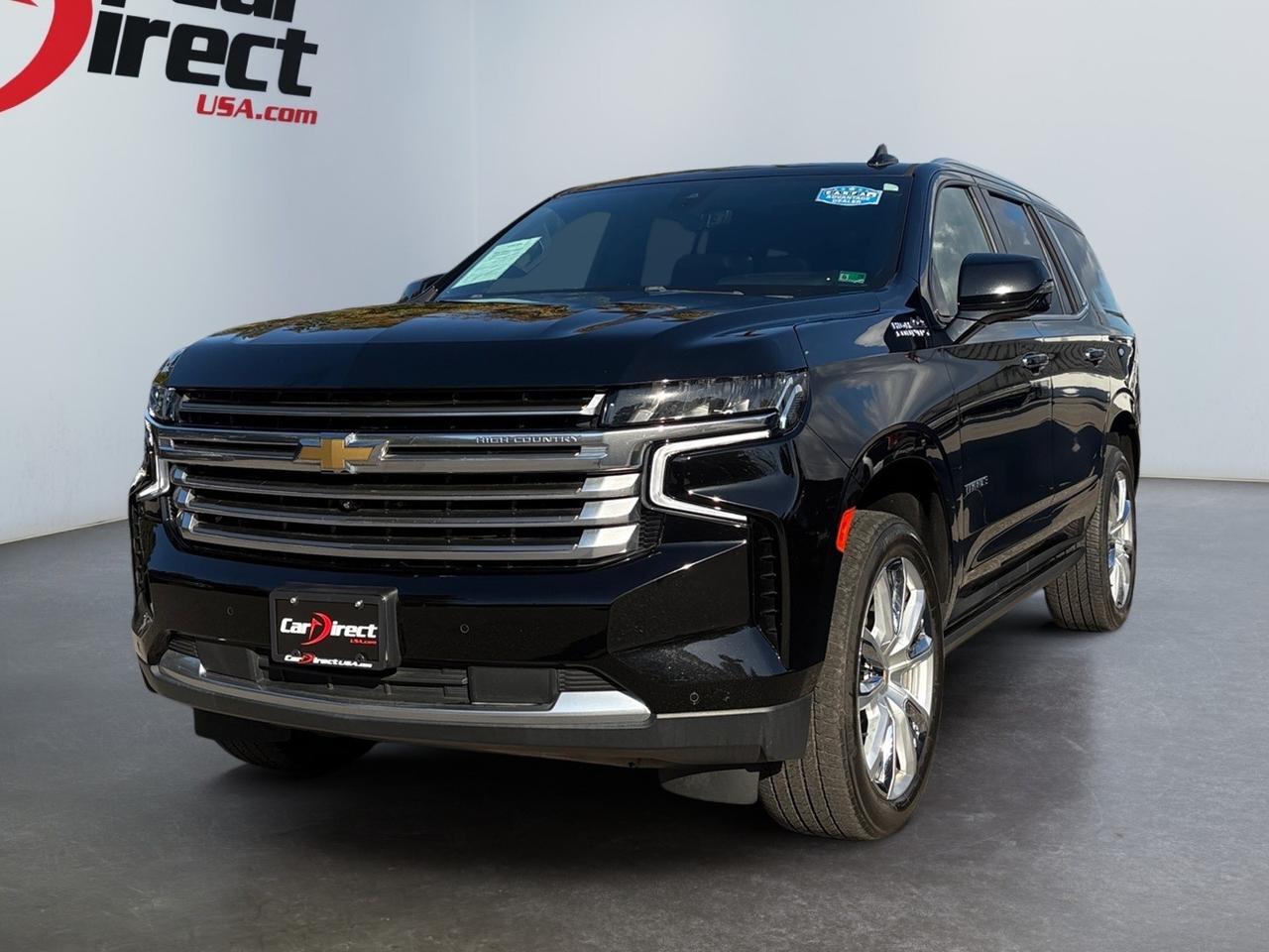 2021 Chevrolet Tahoe High Country, POWER RUNNING BOARDS, BLIND SPOT ALERT, LANE KEEP ASSIST, HEADS-UP DISPLAY, AUTO START/STOP, 360 BACKUP CAMERA, PANORAMIC MOONROOF, APPLE CARPLAY/ANDROID AUTO, POWER 3RD ROW, POWER LIFTGATE, ONLY 1 OWNER, CLEAN CARFAX, TAKE HOME THIS TA Virginia Beach VA