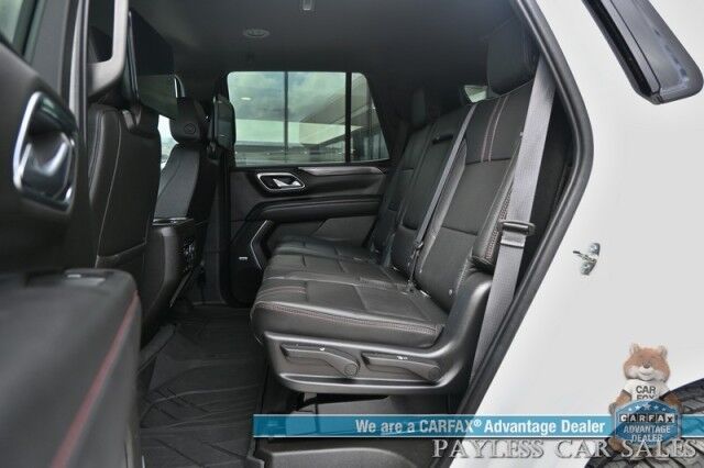 2021 Chevrolet Tahoe RST / 4X4 / AutoStart / Luxury Pkg / Front & Rear Heated Leather Seats / Heated Steering Wheel / Navigation / Bose Speakers / Lane Departure & Blind Spot Alert / Rear Entertainment / Power 3rd Row / Seats 8 / Tow Pkg / 1-Owner Anchorage AK