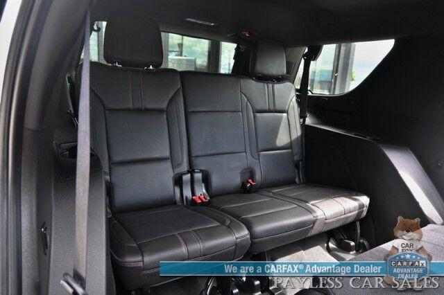 2021 Chevrolet Tahoe RST / 4X4 / AutoStart / Luxury Pkg / Front & Rear Heated Leather Seats / Heated Steering Wheel / Navigation / Bose Speakers / Lane Departure & Blind Spot Alert / Rear Entertainment / Power 3rd Row / Seats 8 / Tow Pkg / 1-Owner Anchorage AK