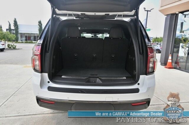 2021 Chevrolet Tahoe RST / 4X4 / AutoStart / Luxury Pkg / Front & Rear Heated Leather Seats / Heated Steering Wheel / Navigation / Bose Speakers / Lane Departure & Blind Spot Alert / Rear Entertainment / Power 3rd Row / Seats 8 / Tow Pkg / 1-Owner Anchorage AK