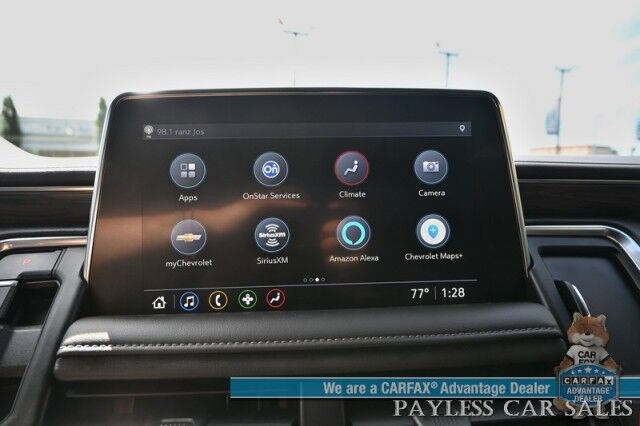 2021 Chevrolet Tahoe Z71 / 4X4 / Signature & Luxury Pkg / Auto Start / Power & Heated Leather Seats / Heated Steering / Bose Speakers / Pano Sunroof / Apple CarPlay & Android Auto / 3rd Row / Seats 7 / 360 Cam / Tow Pkg Anchorage AK