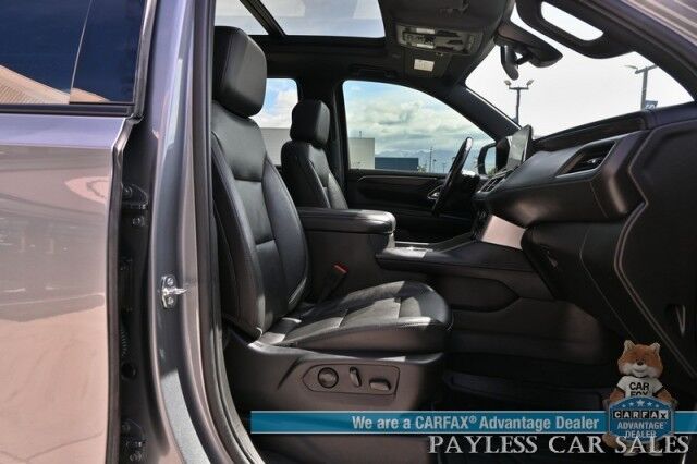 2021 Chevrolet Tahoe Z71 / 4X4 / Signature & Luxury Pkg / Auto Start / Power & Heated Leather Seats / Heated Steering / Bose Speakers / Pano Sunroof / Apple CarPlay & Android Auto / 3rd Row / Seats 7 / 360 Cam / Tow Pkg Anchorage AK