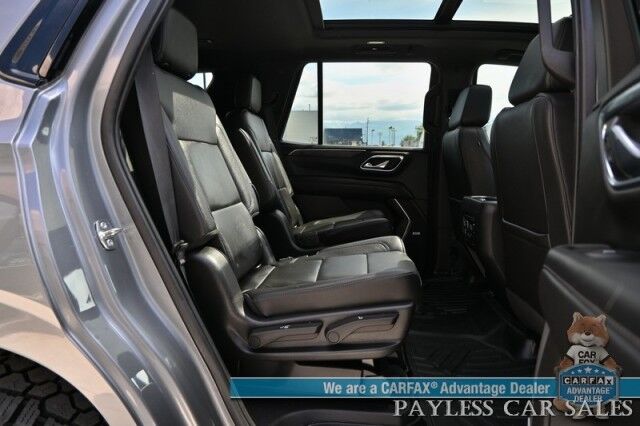 2021 Chevrolet Tahoe Z71 / 4X4 / Signature & Luxury Pkg / Auto Start / Power & Heated Leather Seats / Heated Steering / Bose Speakers / Pano Sunroof / Apple CarPlay & Android Auto / 3rd Row / Seats 7 / 360 Cam / Tow Pkg Anchorage AK