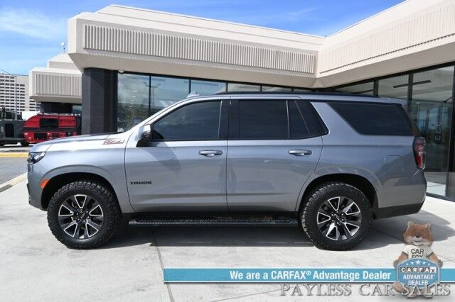 2021 Chevrolet Tahoe Z71 / 4X4 / Signature & Luxury Pkg / Auto Start / Power & Heated Leather Seats / Heated Steering / Bose Speakers / Pano Sunroof / Apple CarPlay & Android Auto / 3rd Row / Seats 7 / 360 Cam / Tow Pkg Anchorage AK