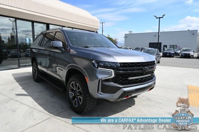 2021 Chevrolet Tahoe Z71 / 4X4 / Signature & Luxury Pkg / Auto Start / Power & Heated Leather Seats / Heated Steering / Bose Speakers / Pano Sunroof / Apple CarPlay & Android Auto / 3rd Row / Seats 7 / 360 Cam / Tow Pkg Anchorage AK