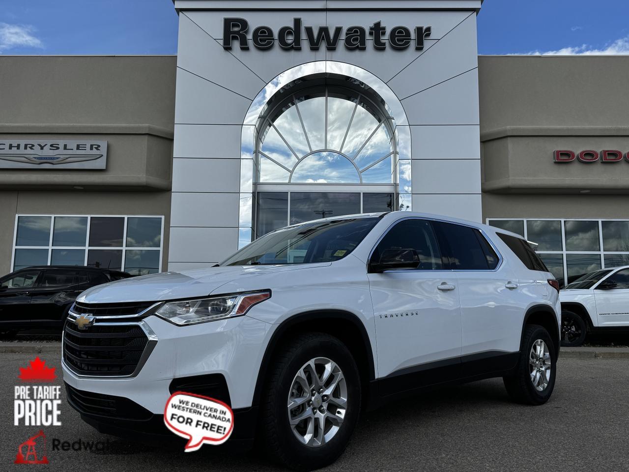 2021 Chevrolet Traverse LS AWD SUV | V6 | Low KMs | Premium Cloth | OnStar Redwater AB