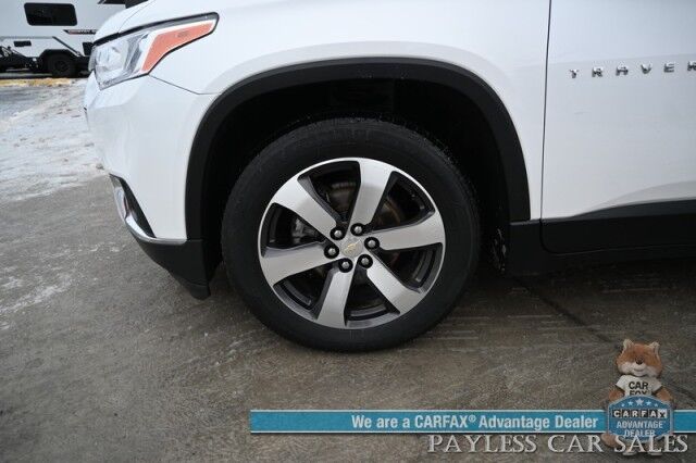 2021 Chevrolet Traverse LT / AWD / 3.6L V6 / Auto Start / Power & Heated Leather Seats / Navigation / Sunroof / Bose Speakers / Blind Spot Alert / Apple CarPlay & Android Auto / 360 View Camera / 3rd Row / Captain Chairs / Seats 7 / Power Liftgate Anchorage AK 2021 Chevrolet Traverse LT / AWD / 3.6L V6 / Auto Start / Power & Heated Leather Seats / Navigation / Sunroof / Bose Speakers / Blind Spot Alert / Apple CarPlay & Android Auto / 360 View Camera / 3rd Row / Captain Chairs / Seats 7 / Power Liftgate Anchorage AK