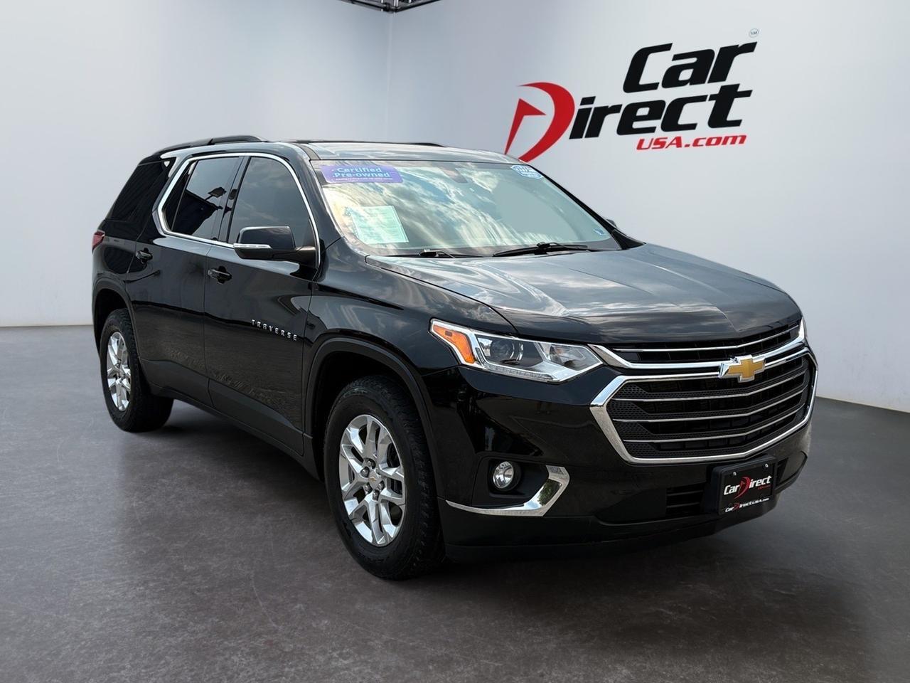 2021 Chevrolet Traverse LT Leather, POWER LIFTGATE, CAPTAINS CHAIRS, POWER 3RD ROW SEATING, HEATED SEATS, BLIND SPOT, LANE KEEP ASSIST, APPLE CARPLAY/ANDROID AUTO, KEYLESS START, THIS CHEVY IS READY FOR THE WHOLE FAMILY!