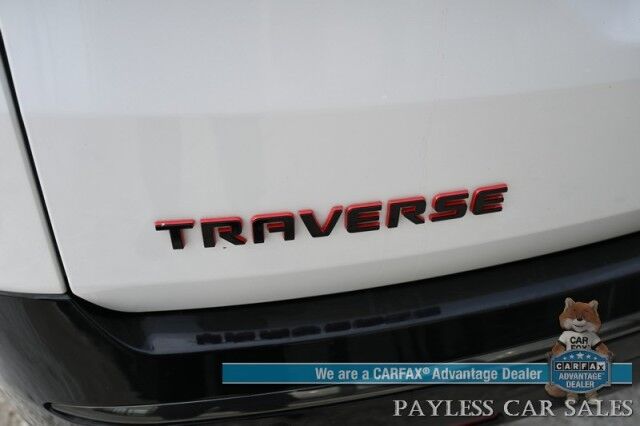 2021 Chevrolet Traverse Premier / AWD / Redline Edition / Auto Start / Heated & Cooled Leather Seats / Heated Steering Wheel / Navigation / Sunroof / Bose Speakers / Apple CarPlay & Android Auto / Rear Captain Chairs / Seats 7 / Tow Pkg Anchorage AK