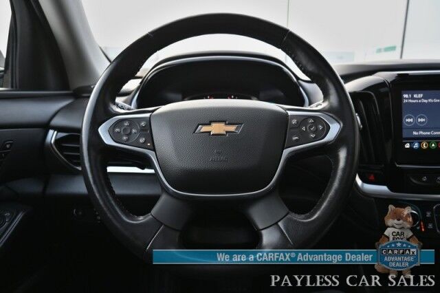 2021 Chevrolet Traverse Premier / AWD / Redline Edition / Auto Start / Heated & Cooled Leather Seats / Heated Steering Wheel / Navigation / Sunroof / Bose Speakers / Apple CarPlay & Android Auto / Rear Captain Chairs / Seats 7 / Tow Pkg Anchorage AK