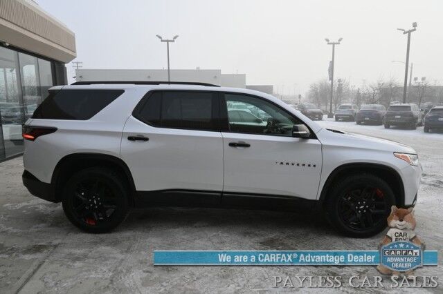 2021 Chevrolet Traverse Premier / AWD / Redline Edition / Auto Start / Heated & Cooled Leather Seats / Heated Steering Wheel / Navigation / Sunroof / Bose Speakers / Apple CarPlay & Android Auto / Rear Captain Chairs / Seats 7 / Tow Pkg Anchorage AK
