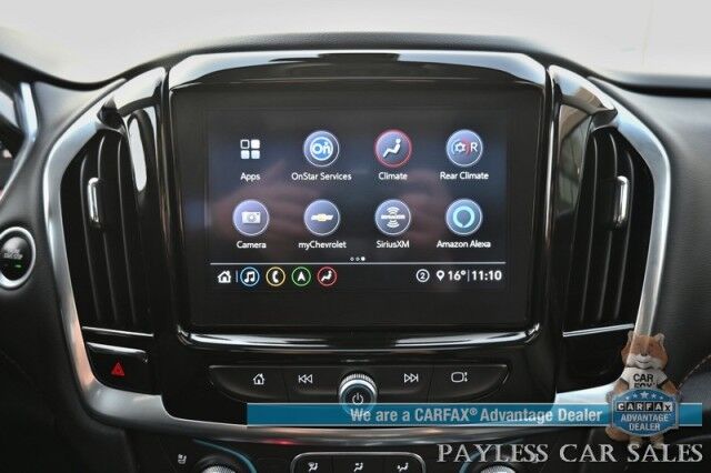 2021 Chevrolet Traverse Premier / AWD / Redline Edition / Auto Start / Heated & Cooled Leather Seats / Heated Steering Wheel / Navigation / Sunroof / Bose Speakers / Apple CarPlay & Android Auto / Rear Captain Chairs / Seats 7 / Tow Pkg Anchorage AK