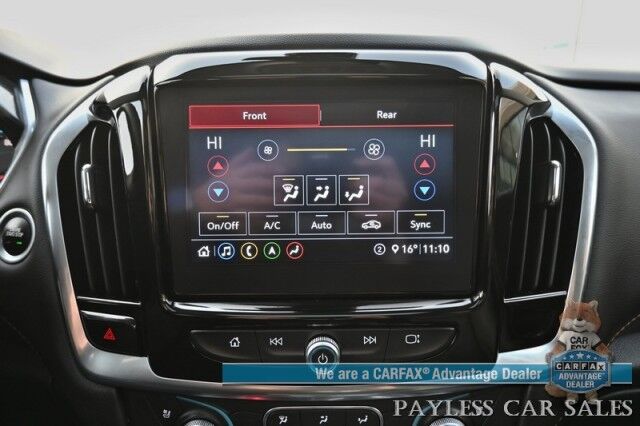 2021 Chevrolet Traverse Premier / AWD / Redline Edition / Auto Start / Heated & Cooled Leather Seats / Heated Steering Wheel / Navigation / Sunroof / Bose Speakers / Apple CarPlay & Android Auto / Rear Captain Chairs / Seats 7 / Tow Pkg Anchorage AK
