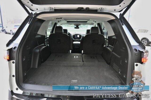 2021 Chevrolet Traverse Premier / AWD / Redline Edition / Auto Start / Heated & Cooled Leather Seats / Heated Steering Wheel / Navigation / Sunroof / Bose Speakers / Apple CarPlay & Android Auto / Rear Captain Chairs / Seats 7 / Tow Pkg Anchorage AK