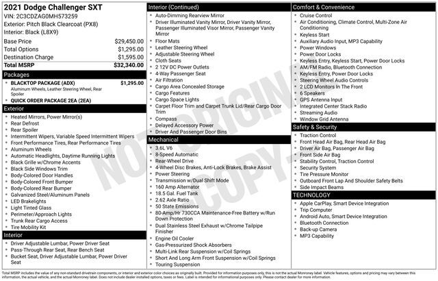 2021 Dodge Challenger SXT Raleigh NC