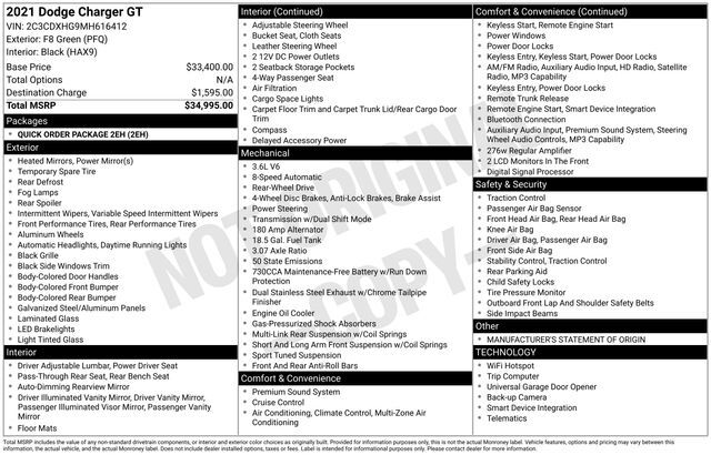 2021 Dodge Charger GT Raleigh NC